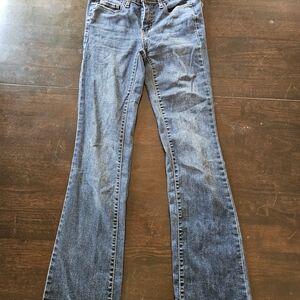 SO Women's Flare Jeans in Classic Blue